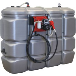 Cuve stockage gasoil fuel PEHD DP 2000L Station 230V 60l/min