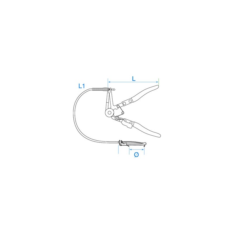 Pince flexible pour colliers auto-serrants sur tuyaux et durites Silverline  441030 : Outillage professionnel pas cher, bricolage et visserie discount