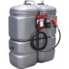 Cuve de stockage 1000L gasoil PEHD avec pompe et pistolet