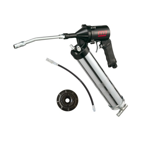 Pompe à graisse M7 pour cartouche 400cc avec adaptateur pour utilisation de cartouches à visser