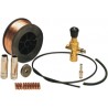 Kit complet soudage avec détendeur pour bouteille jetable + fil + accessoires