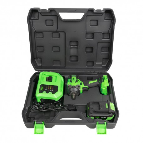 Clé à chocs sans fil Brushless 1/2" – 800Nm avec mallette – 20V – Compacte et puissante
