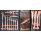Servante d'atelier XXL 7 tiroirs composée de 254 outils - modules carbone