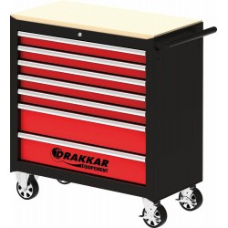 Servante d'atelier XXL 7 tiroirs composée de 254 outils - modules carbone
