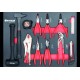 Servante d'atelier 7 tiroirs composée de 176 outils - modules carbone - Drakkar Tools - 83878