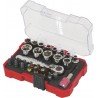 Coffret de douilles 1/4" - 30 pcs avec mini cliquet