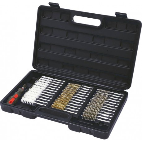Brosse goupillon inox-nylon-laiton - coffret de 38 pcs - Drakkar Equipement