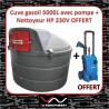 Cuve de stockage gasoil PEHD DP 5000 litres avec pompe