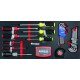 Coffre d'atelier 4 tiroirs composé de 192 outils - modules finition carbone