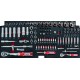 Coffre d'atelier 4 tiroirs composé de 192 outils - modules finition carbone