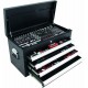 Coffre d'atelier 4 tiroirs composé de 192 outils - modules finition carbone