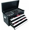 Coffre d'atelier 4 tiroirs composé de 192 outils - modules finition carbone