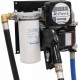 Pompe à gasoil 230V 100 l/min avec pistolet automatique, volucompteur mécanique, filtre - station murale