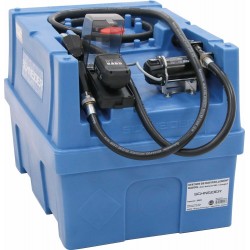 Cuve de ravitaillement gasoil PE 200L sur batterie 20V avec kit pompe à gasoil et 1 batterie 4Ah