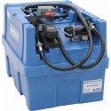 Cuve de ravitaillement gasoil PE 200L sur batterie 20V avec kit pompe à gasoil et 1 batterie 4Ah + 1 chargeur