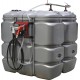 Kit de 2 cuves de stockage gasoil PEHD 1500L double paroi jumelées - Drakkar Equipement
