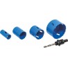 Scie trépan HSS bi-métal de 22 à 68mm - lot de 4 pcs