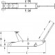 Cric rouleur hydraulique 2 Tonnes avec pédale extra plat extra long