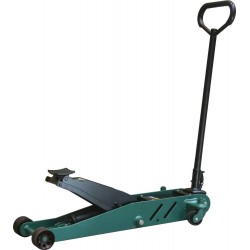 Cric rouleur hydraulique 2 Tonnes avec pédale extra plat extra long