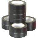 Adhesif noir pour isolant électrique - Lot de 10