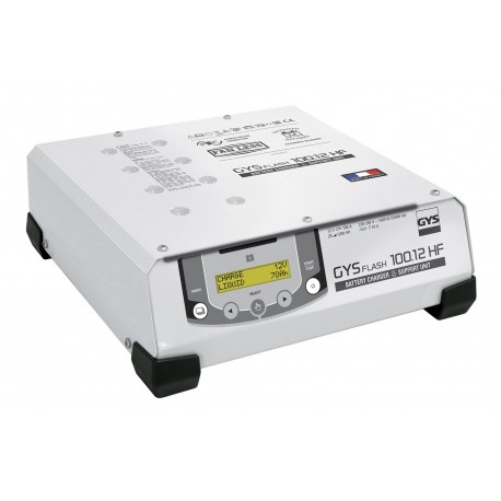 Chargeur 12V et support batterie Gysflash 100.12 HF - GYS (câble 5m)