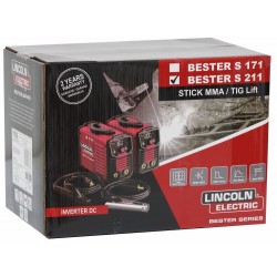 Poste à souder Inverter LINCOLN Bester SERIES 200A – MMA/TIG au contact – Compact, synergique, 230V