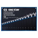 Trousse de clés plates mixtes (I-Beam) - 15 pièces - King Tony