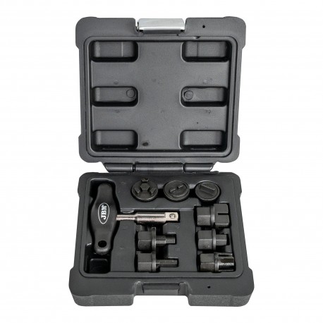 Coffret 9 pièces pour démontage bouchons vidange plastique Ford, PSA, BMW, VAG, Mercedes