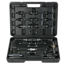 Coffret de purge pour système diesel – 12 pièces pour injecteurs, compatible Fiat, Ford, Land Rover, Mercedes, PSA etc...
