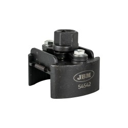 Extracteur de filtre à huile réglable 60–80 mm – Outil universel en acier Cr-V 1/2", finition oxyde noir pour filtres moteur