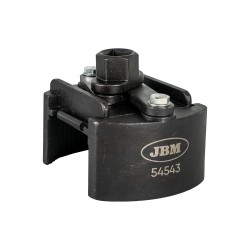 Clé réglable pour filtre à huile 80–105 mm – Outil universel en acier Cr-V avec carré 1/2", pour moteur auto et machine