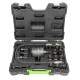 Coffret d’extraction pneumatique pour injecteurs diesel – 21 pièces avec adaptateurs filetés multi-tailles, compatible Bosch ETC