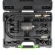 Coffret d’extraction pneumatique pour injecteurs diesel – 21 pièces avec adaptateurs filetés multi-tailles, compatible Bosch ETC