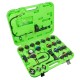 Testeur de fuite de pression pour circuit de refroidissement – Kit 3-en-1 24 pièces : détection de fuites, purge sous vide