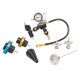 Testeur de fuite de pression pour circuit de refroidissement – Kit 3-en-1 24 pièces : détection de fuites, purge sous vide