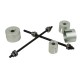 Extracteur universel pour retrait et installation de bougies– Kit 14 pièces avec tiges filetées M10 à M18