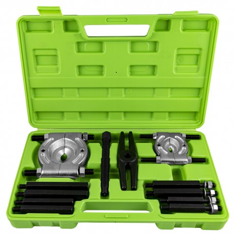 Coffret de décolleurs de roulements – 12 pièces avec guillotines 30–75 mm, vis de serrage et adaptateurs pour extraction précise