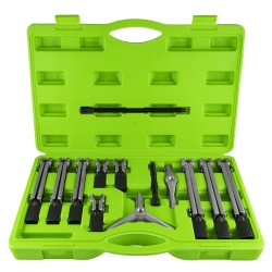 Kit d’arrache-pièces universel – 13 pièces, 2 ou 3 pinces, ouverture 45–130 mm, profondeur jusqu’à 275 mm