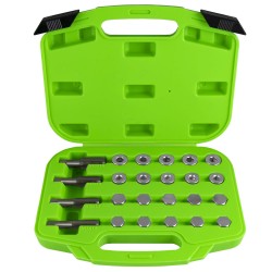 Coffret de réparation des bouchons de carters d’huile – 24 pièces, avec tarauds, bouchons SKS3 et rondelles cuivre, M13 à M20