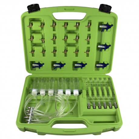 Coffret jauge et testeur du système d’injection – 31 pièces pour injecteurs BOSCH, Delphi, Siemens et Denso