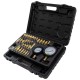 Coffret de compresseur pour circuits de carburant – 39 pièces, manomètres, adaptateurs et raccords rapides