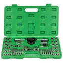 Kit complet de tarauds et filières métrique et pouce – 60 pièces avec jauges, tournevis et porte-outils