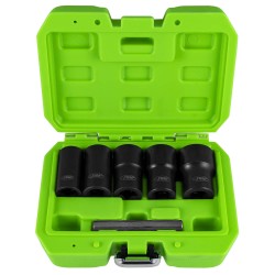 Coffret de douilles d'extraction twist 1/2" – 6 pièces pour écrous et boulons endommagés – Tailles 17 à 27 mm