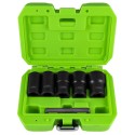 Coffret de douilles d'extraction twist 1/2" – 6 pièces pour écrous et boulons endommagés – Tailles 17 à 27 mm