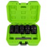 Coffret de douilles d'extraction twist 1/2" – 6 pièces pour écrous et boulons endommagés – Tailles 17 à 27 mm