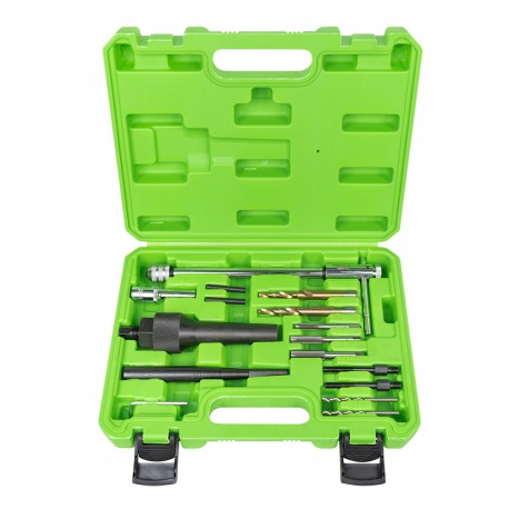 Coffret extracteurs de bougies de préchauffage endommagées M8/M10 – 16 pièces – Pour démontage sécurisé sans abîmer la culasse
