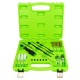 Coffret de nettoyage de sièges d'injecteurs – 19 pièces – Brosses acier, nylon et bouchons d’étanchéité