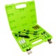 Coffret de nettoyage de sièges d'injecteurs – 19 pièces – Brosses acier, nylon et bouchons d’étanchéité