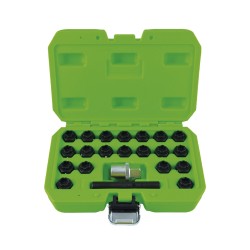 Coffret 22 pièces de vis de sécurité pour roues BMW – carré 1/2", compatible séries F10, F20, F30, F32, F12, F01 et plus