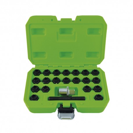 Coffret 22 pièces de vis de sécurité pour roues BMW – carré 1/2", compatible séries F10, F20, F30, F32, F12, F01 et plus